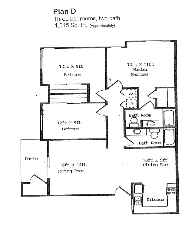 Unit 338B 338B floor plan
